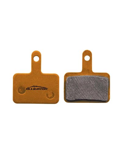 Alligator Coppia Pastiglie Alligator Organiche con Molle, Compatibili con Shimano Deore Idraulico - Nexave Meccanico