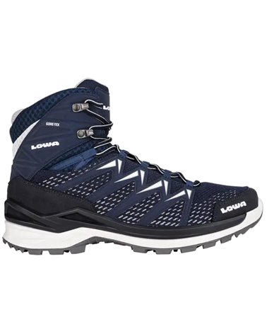 Lowa Innox Pro MID GTX Gore-Tex Men's Hiking Boots, Navy/White