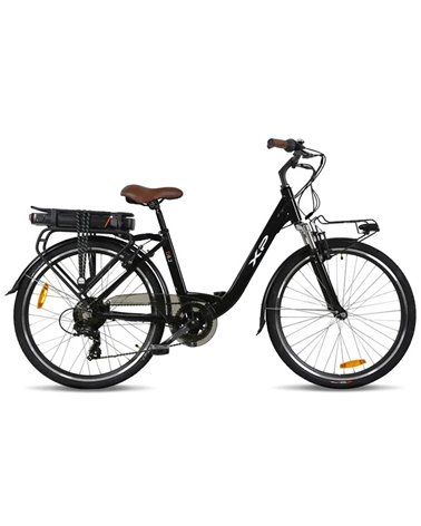 XP Bikes D6.2 e-Bike 26" 6s V-brake 418Wh, Black
