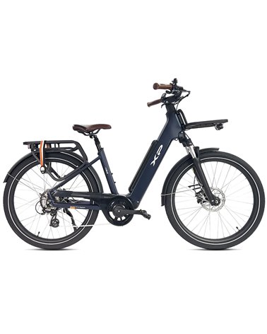 XP Bikes I-D8.2 e-Bike 26" 8v Freni a Disco 720Wh, Blu Scuro