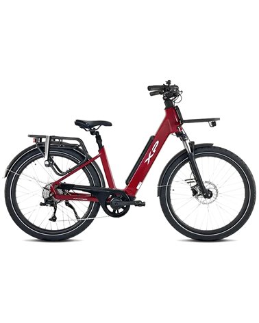 XP Bikes I-D9.2 e-Bike 27.5" 9v Freni a Disco 720Wh, Rosso Ciliegia