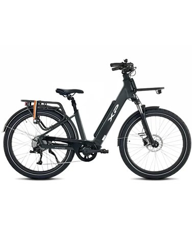 XP Bikes I-D9.2 e-Bike 27.5" 9v Freni a Disco 720Wh, Grigio Scuro