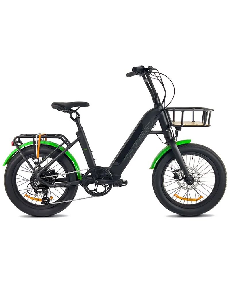 XP Bikes I-K Kompact e-Bike Fat 20" 8s HDB 696Wh, Black/Green
