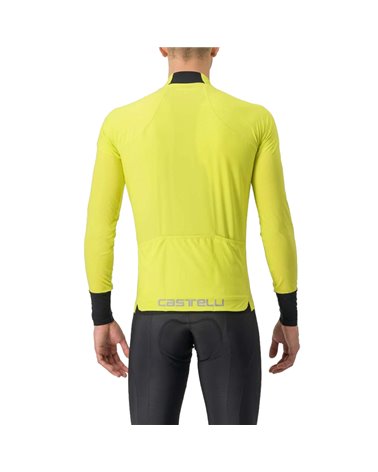 Castelli Flight Air Men's Long Sleeve Cycling Jersey Full Zip, Sulphur