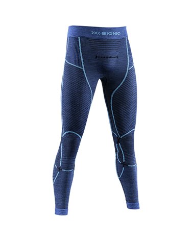 X-Bionic Merino 4.0 Men's Baselayer Pants, Dark Ocean/Sky Blue