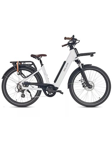 XP Bikes I-D8.2 e-Bike 26" 8v Freni a Disco 720Wh, Bianco Perla