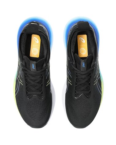 Asics Gel-Nimbus 25 Men's Running Shoes, Black/Glow Yellow