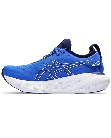 Asics Gel-Nimbus 25 Men's Running Shoes, Illusion Blue/Pure Silver