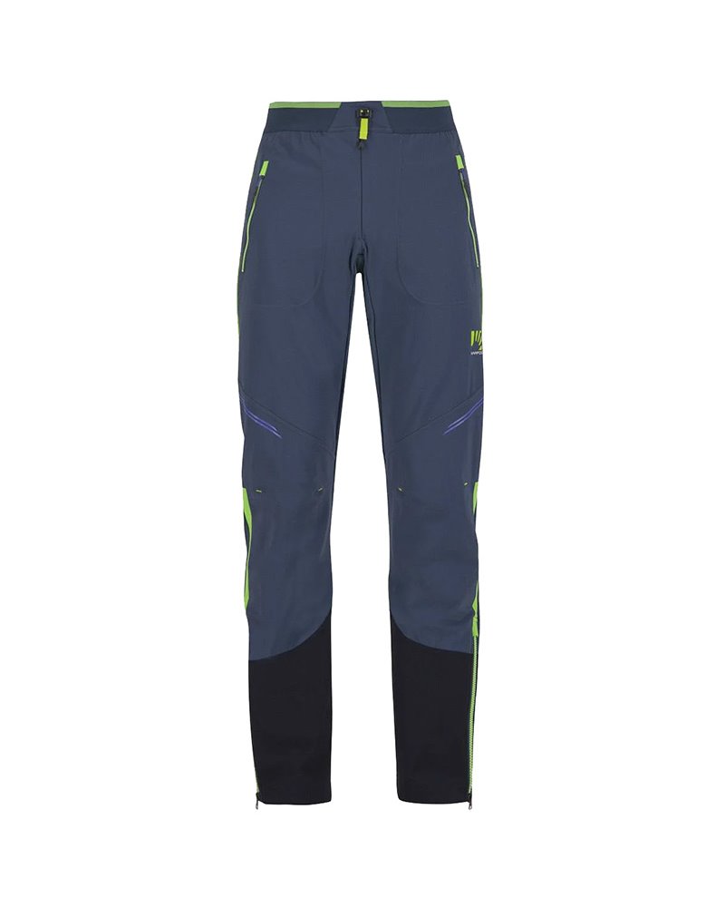 Karpos Alagna Plus Evo Men's Ski Mountaineering Pants, Midnight/Green Flash