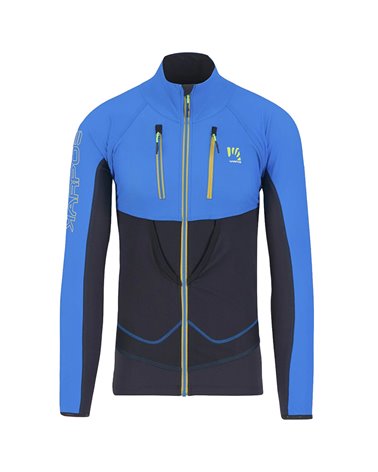 Karpos Alagna Lite Men's Ski Mountaineering Softshell Jacket, Diva Blue/Black