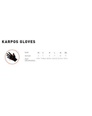 Karpos Alagna Ski Mountaineering Gloves, Black/Kiwi Colada