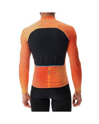 UYN Spectre Men's Cycling Long Sleeves Jersey, Orange/Ginger