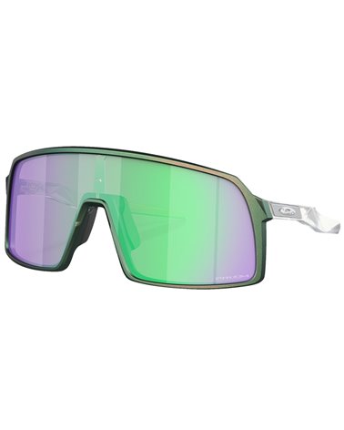 Oakley Sutro Discover Collection Cycling Glasses Matte Silver Green Colorshift/Prizm Road Jade