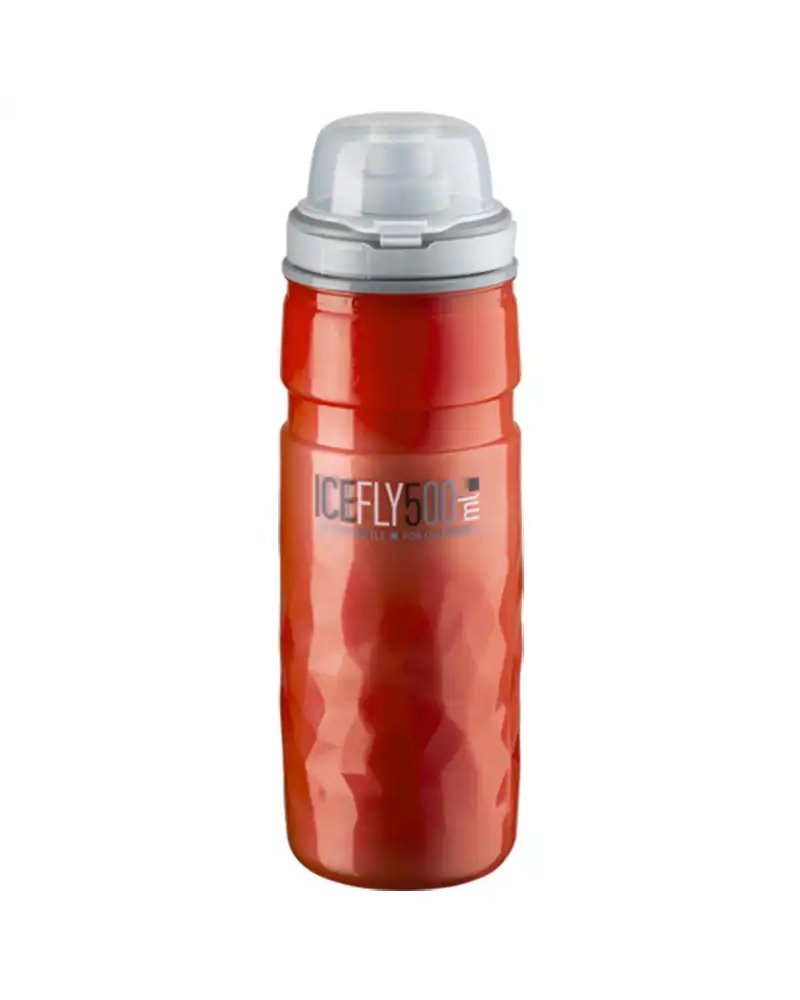 Elite Borraccia Termica Ice Fly 500ml, Rossa