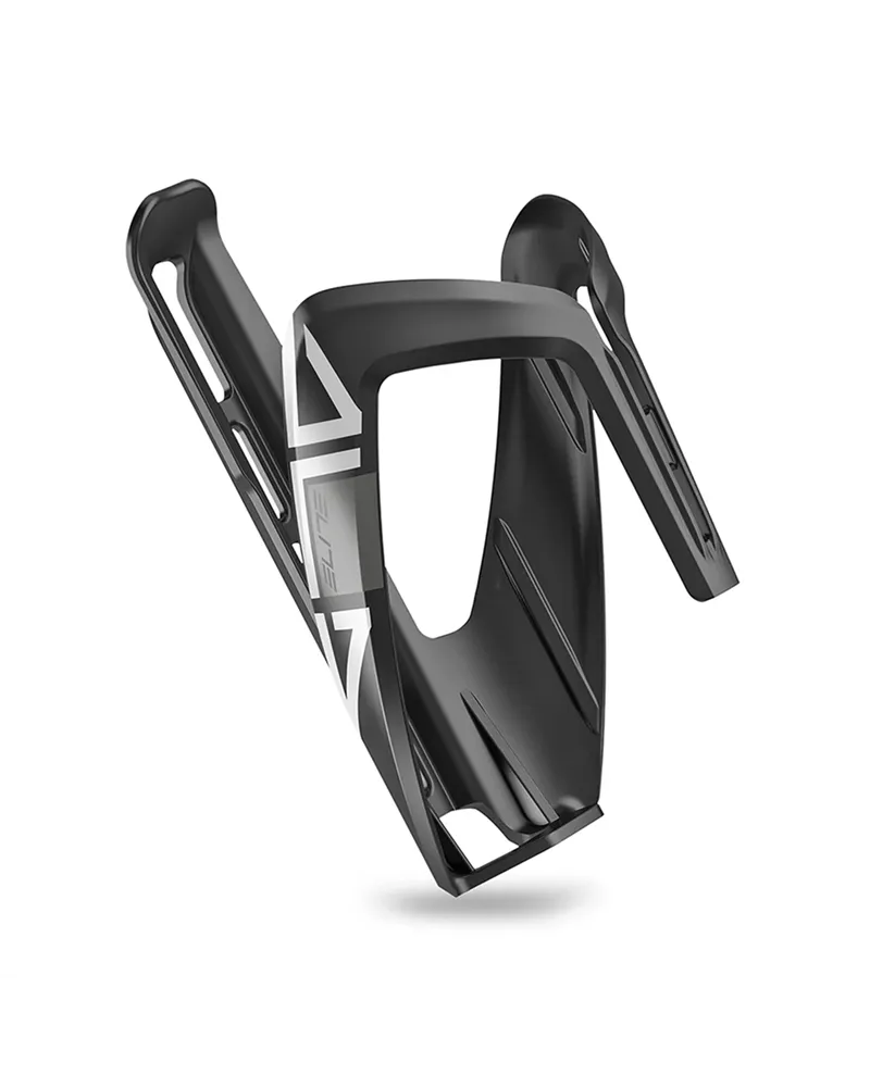 Elite Ala FRP Bottlecage, Glossy Black/White Graphic
