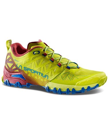 La Sportiva Bushido II GTX Gore-Tex Men's Trail Running Shoes, Lime Punch/Sangria