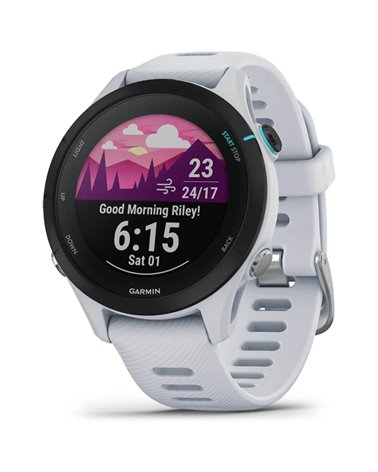 Garmin Forerunner 255S Music GPS Smartwatch Wrist-Based HR, Whitestone