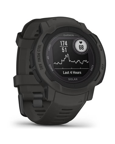 Garmin Instinct 2 Solar Case 45mm Wrist-Based HR GPS Smartwatch, Graphite