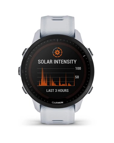 Garmin Forerunner 955 Solar GPS Smartwatch Wrist-Based HR, Whitestone