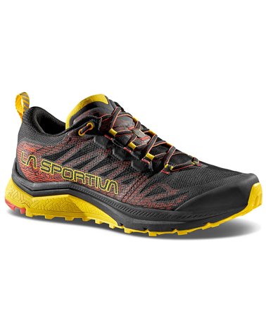La Sportiva Jackal II GTX Gore-Tex Men's Trail Running Shoes, Black/Yellow
