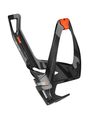 Elite Portaborraccia Cannibal XC Fiberglass, Black Glossy Logo Orange