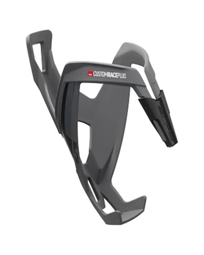 Elite Portaborraccia Custom Race Plus, Grigio/Logo Nero (Opaco)