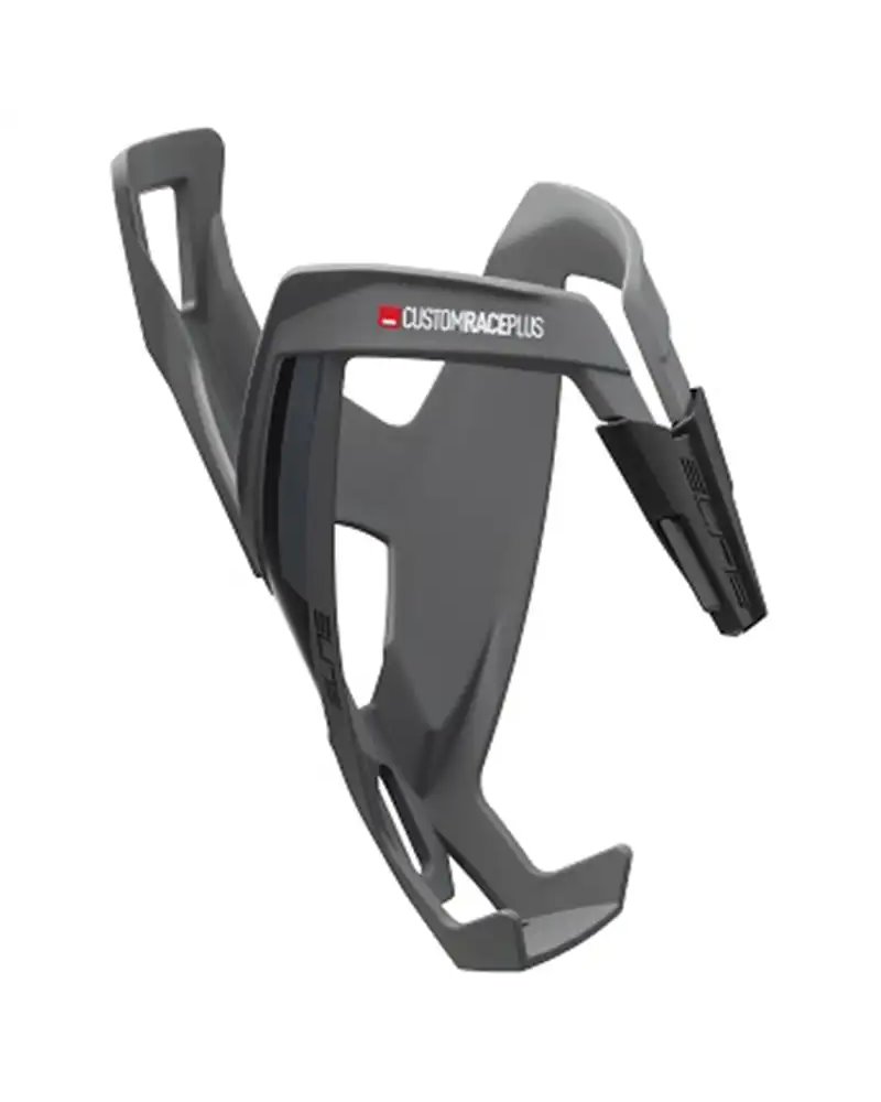 Elite Portaborraccia Custom Race Plus, Grigio/Logo Nero (Opaco)