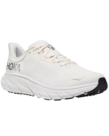 Hoka One One Arahi 7 Men's Running Shoes, Blanc de Blanc/Steel Wool