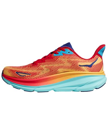 Hoka One One Clifton 9 Men's Running Shoes, Cerise/Cloudless