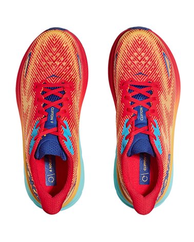Hoka One One Clifton 9 Men's Running Shoes, Cerise/Cloudless