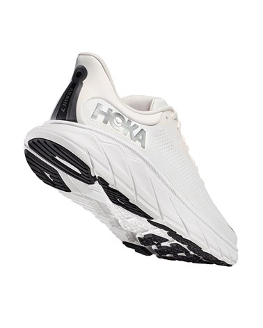 Hoka One One Arahi 7 Men's Running Shoes, Blanc de Blanc/Steel Wool
