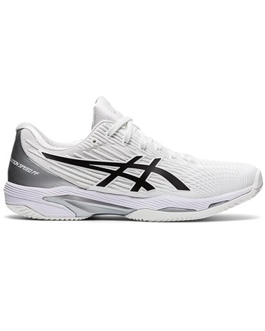 Asics Solution Speed FF 2 Clay Men's Tennis Shoes, White/Black