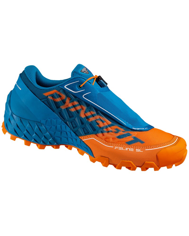 Dynafit Feline SL Men's Trail Running Shoes Size EU 42, Shoking Orange/Methyl Blue