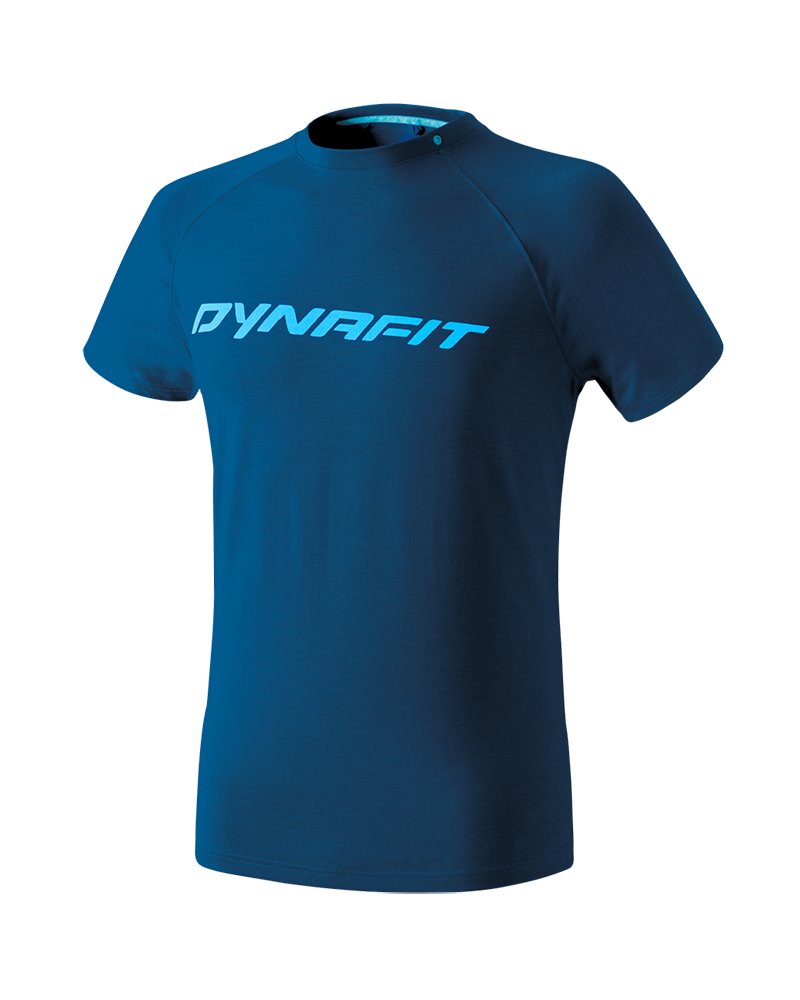 Dynafit 24/7 Logo Men's Short Sleeve Tee Size 50/L, Poseidon