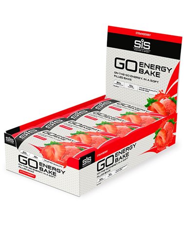SIS GO Energy Bake Barretta Energetica Gusto Fragola, Box 12 pz da 50gr