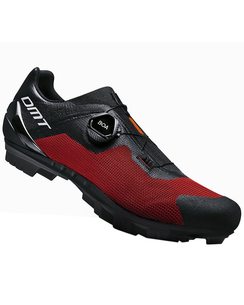 DMT KM4 Men's MTB XC/Marathon Cycling Shoes, Black/Red