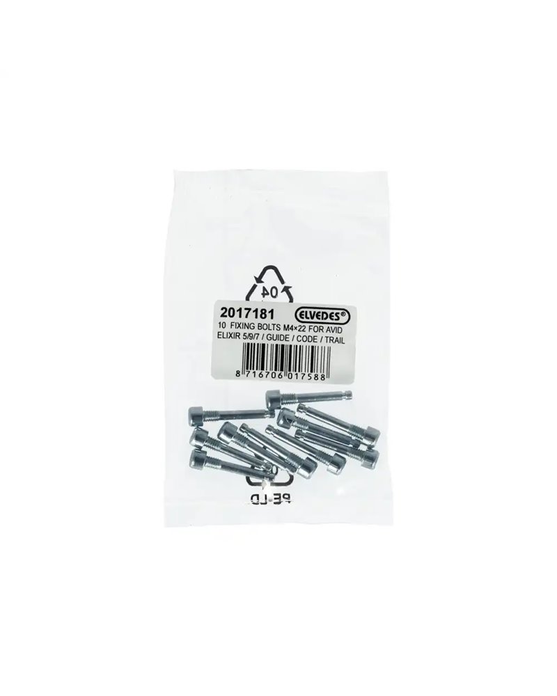 Elvedes Vite Bloccaggio Pastiglie Avid Elixir 5/7/9, Guide, Code - M4X22 (10 pz)