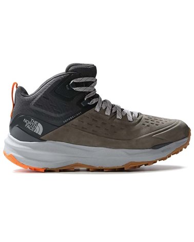 The North Face Vectiv Exploris II Mid Men's Hiking Nubuk Leather Boots, New Taupe Green/Asphalt Grey