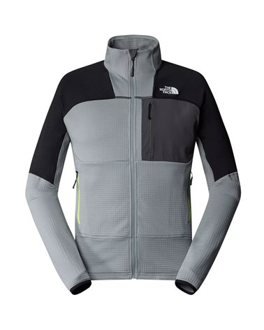 The North Face Stormgap Power Grid Giacca Midlayer Uomo Full Zip, Monument Grey/Anthracite