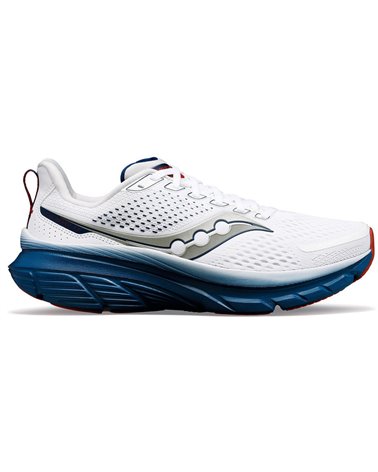 Saucony Guide 17 Men's Running Shoes, White/Navy