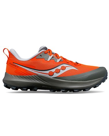 Saucony Peregrine 14 Men's Trail Running Shoes, Pepper/Bough