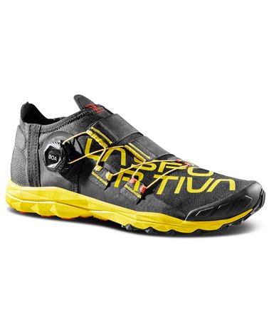 La Sportiva VK Boa Men's Trail Running Shoes, Black/Yellow