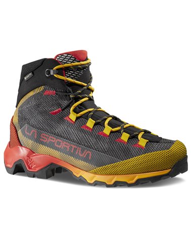 La Sportiva Aequilibrium Hike GTX Gore-Tex Men's Hiking Boots, Carbon/Yellow
