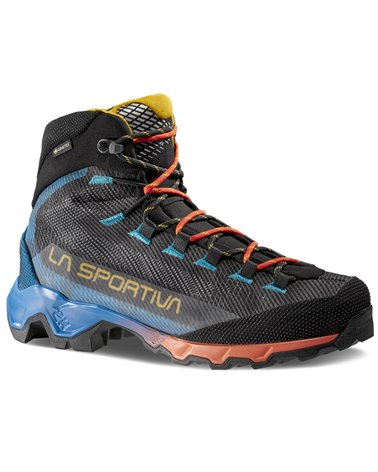 La Sportiva Aequilibrium Hike GTX Gore-Tex Scarponi Trekking Uomo, Carbon/Tropic Blue