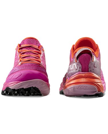 La Sportiva Akasha II Women's Trail Running Shoes, Springtime/Cherry Tomato