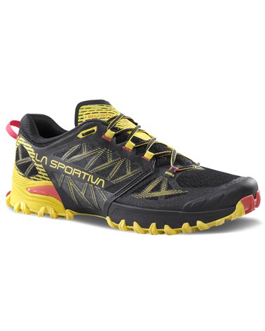 La Sportiva Bushido III Men's Trail Running Shoes, Black/Yellow