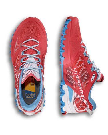 La Sportiva Bushido III Women's Trail Running Shoes, Hibiscus/Malibu Blue