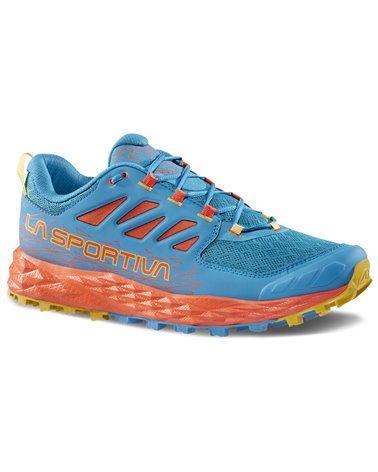 La Sportiva Lycan II Men's Trail Running Shoes, Tropic Blue/Cherry Tomato