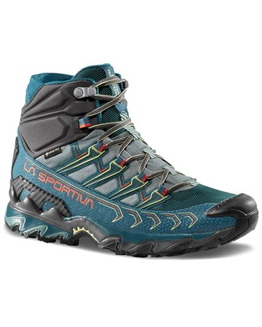 La Sportiva Ultra Raptor II Mid GTX Gore-Tex Women's Speed Hiking Shoes, Everglade/Juniper