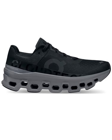 On Cloudmonster Men's Running Shoes, Black/Magnet
